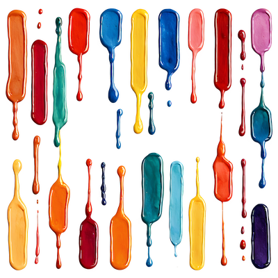 paint dripping liquid